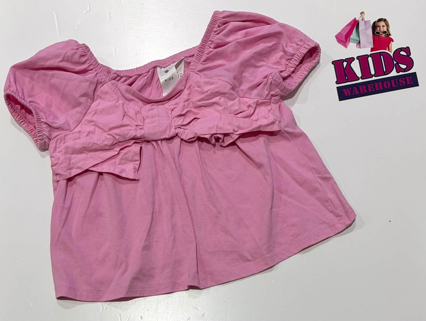 Target Pink Bow Top Size 4