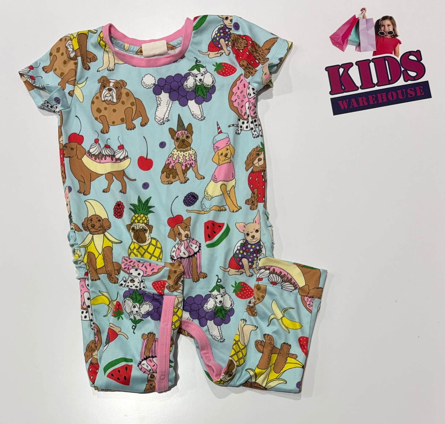 Peter Alexander Blue, Dog Print Jumpsuit Size 2