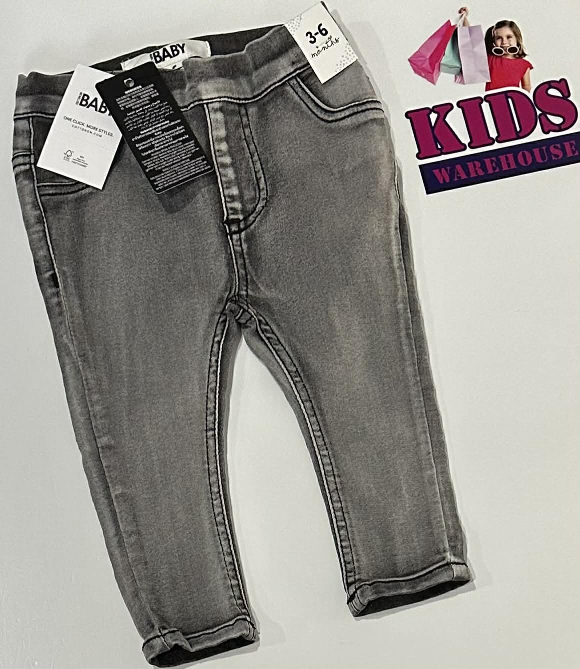 New Cotton On Grey Soft Jean Pants Size 00 (RRP $29.99)