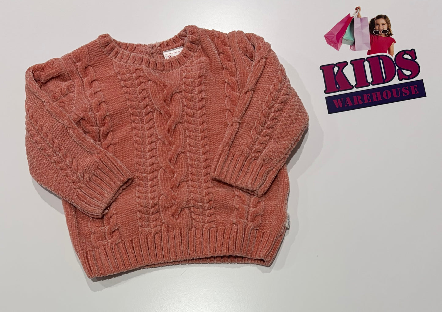 Sprout Pink Soft Knit Sweater Size 1