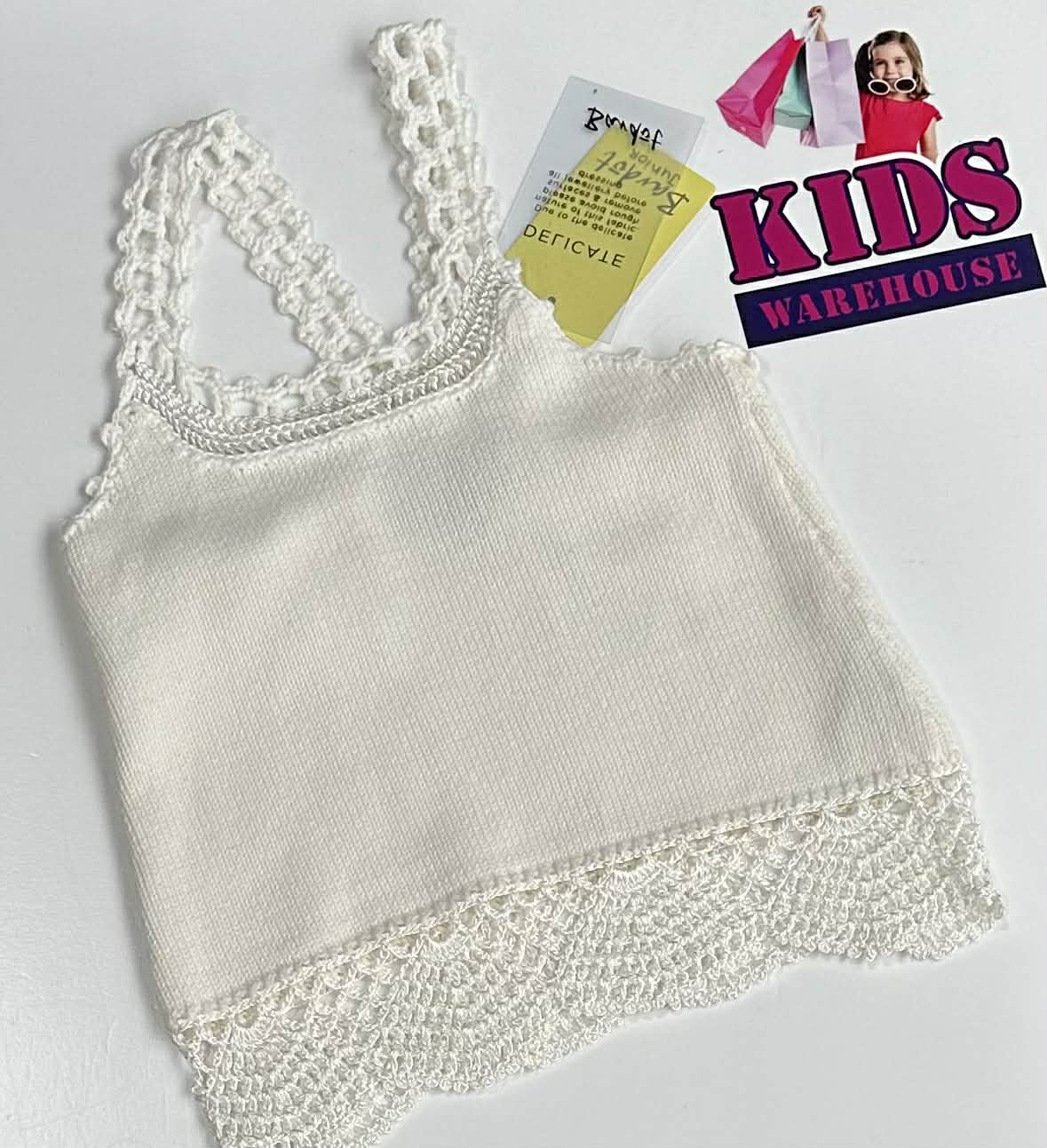 New Bardot White Knit Top Size 0