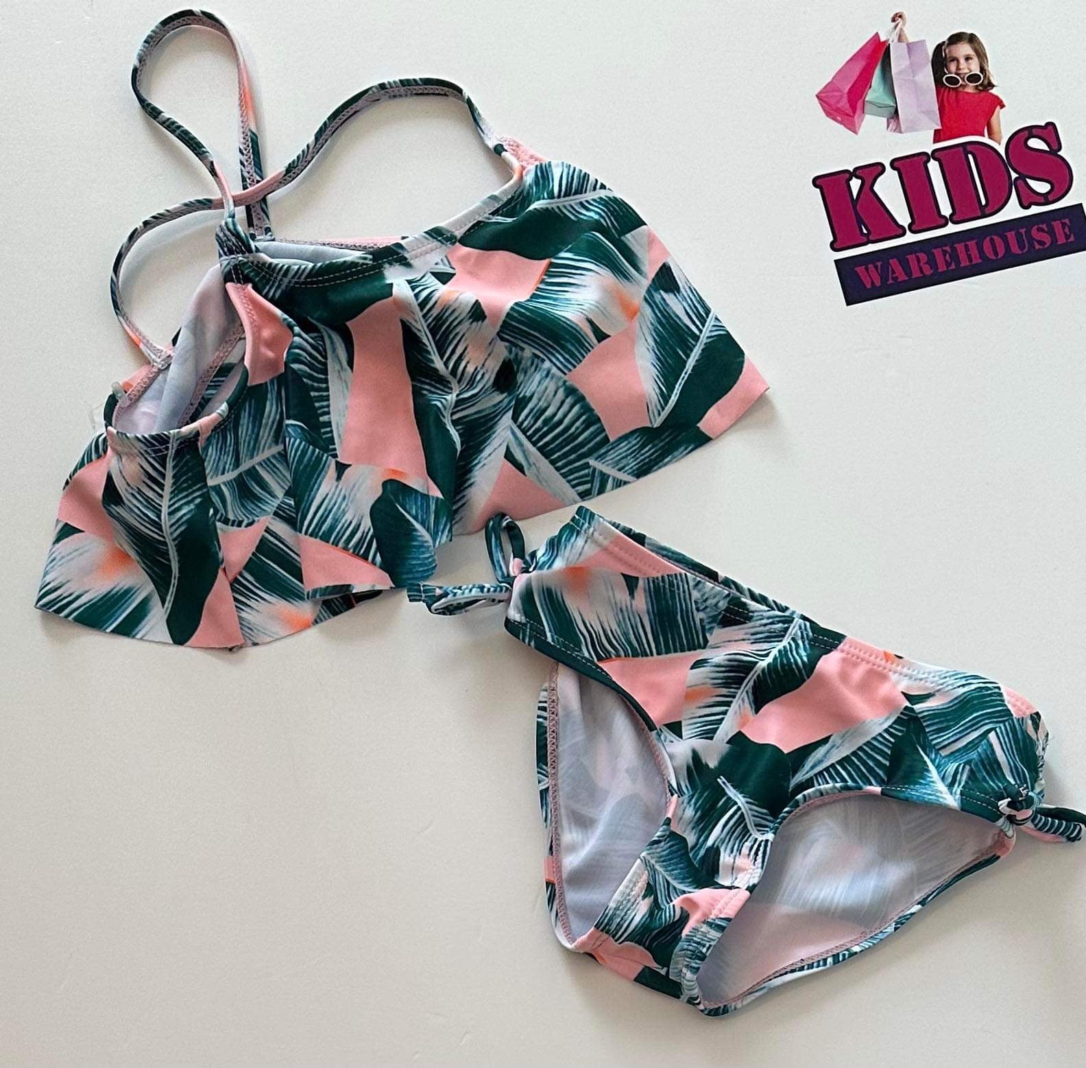 Green and pink on sale bikini