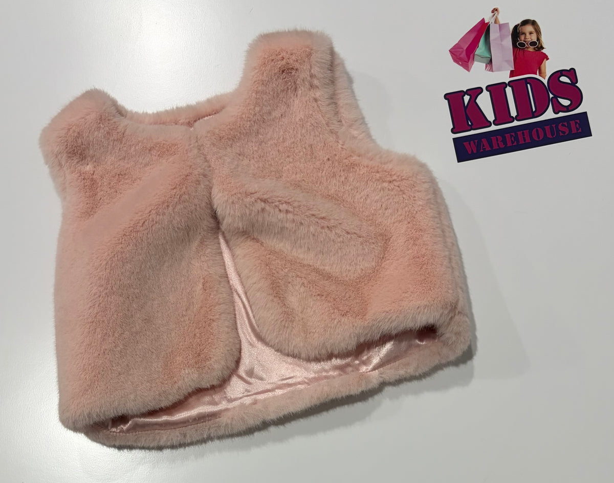 Rocca Madden Pink Fluffy Vest Size 8