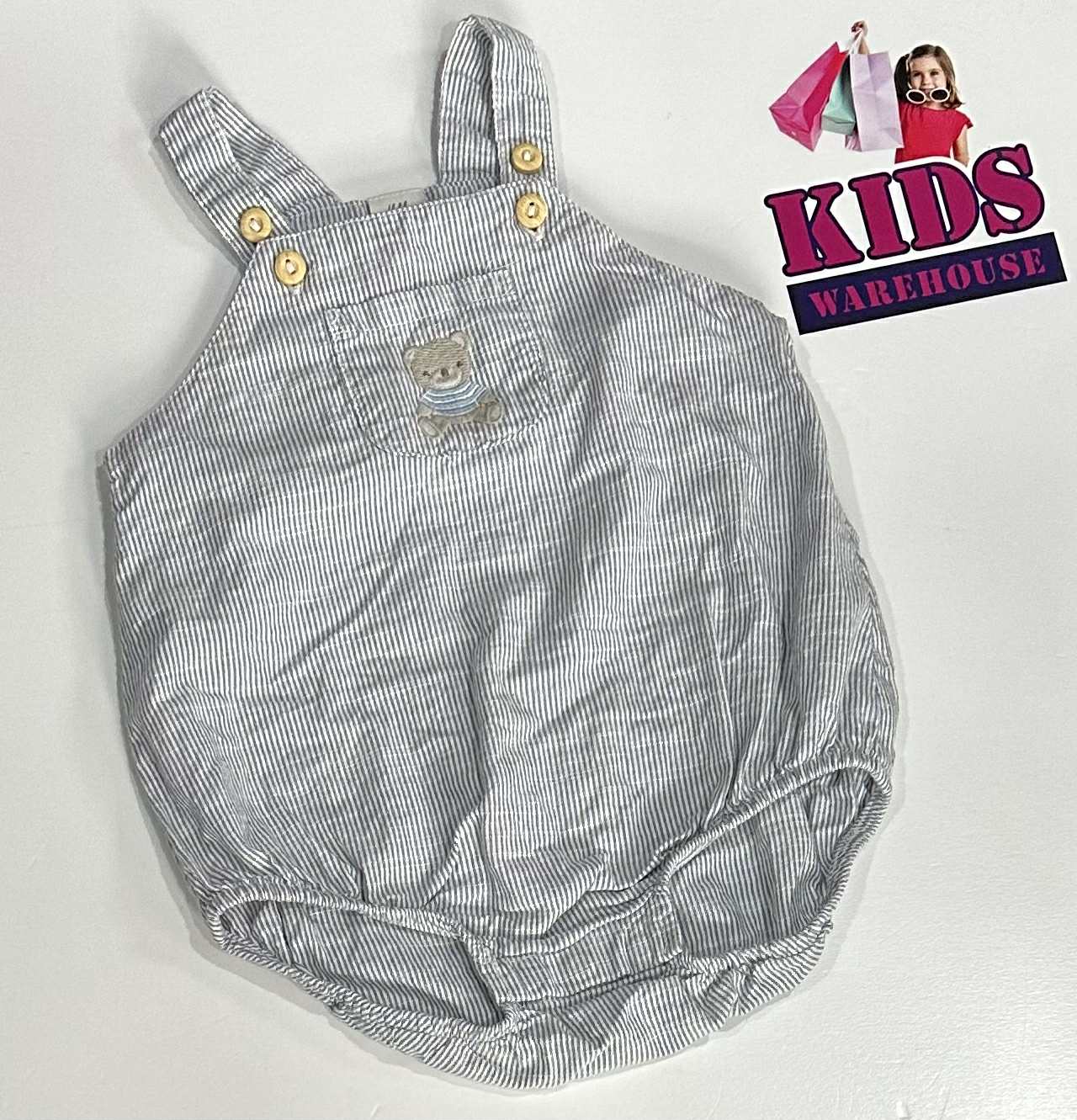 H&M White & Blue bodysuit Size 00