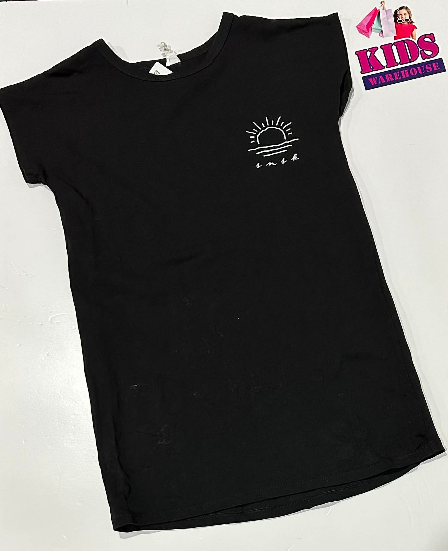 Black Top With Sun Set Print Size 8