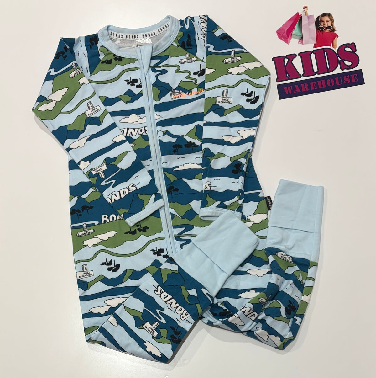 Not Used Bonds Blue, Green Wondersuit Size 2