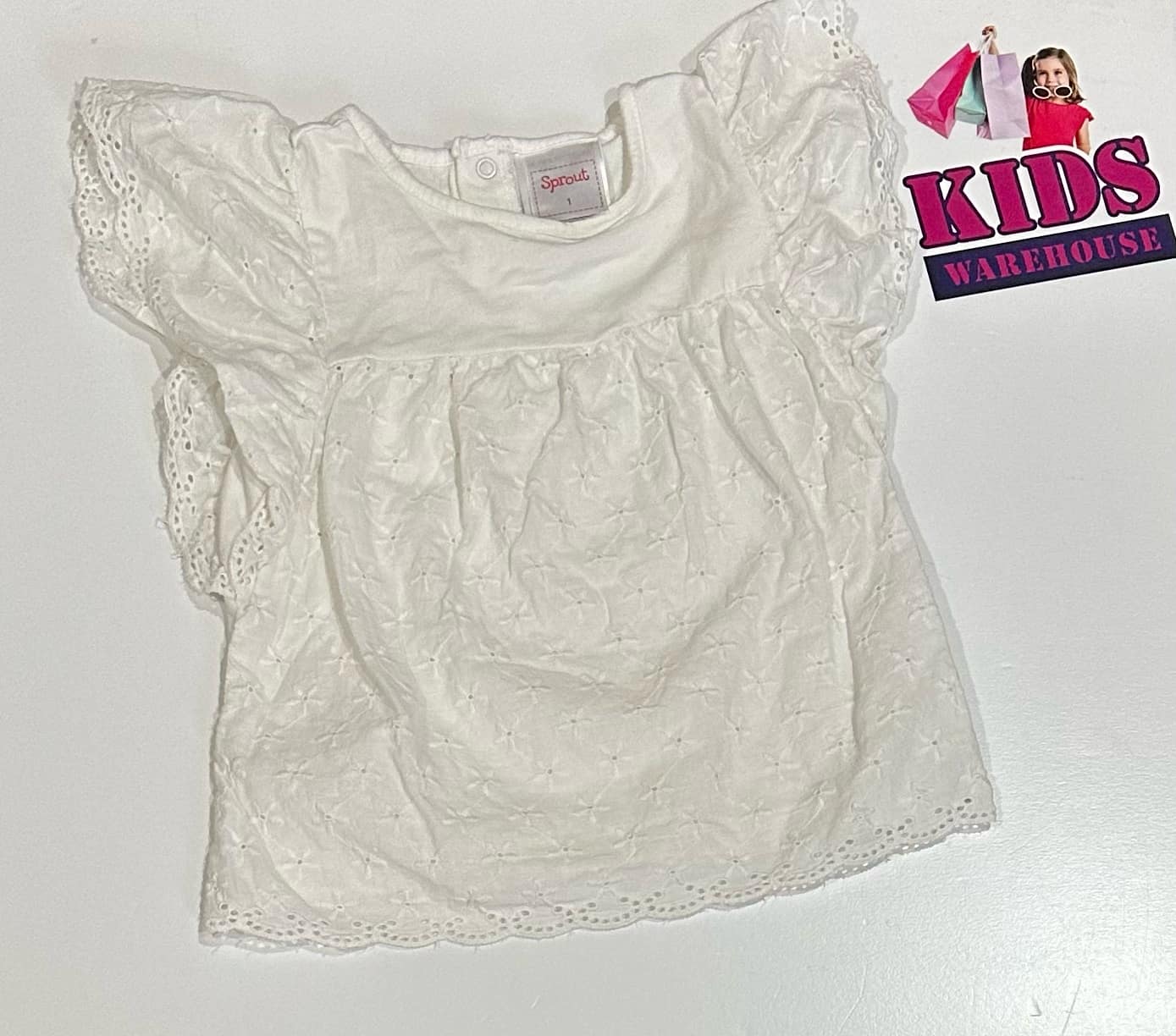 Sprout White Top Size 1