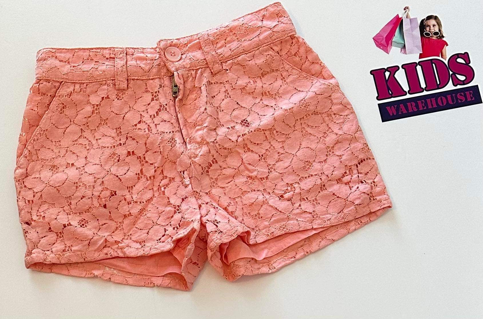 Lace shorts for kids hotsell