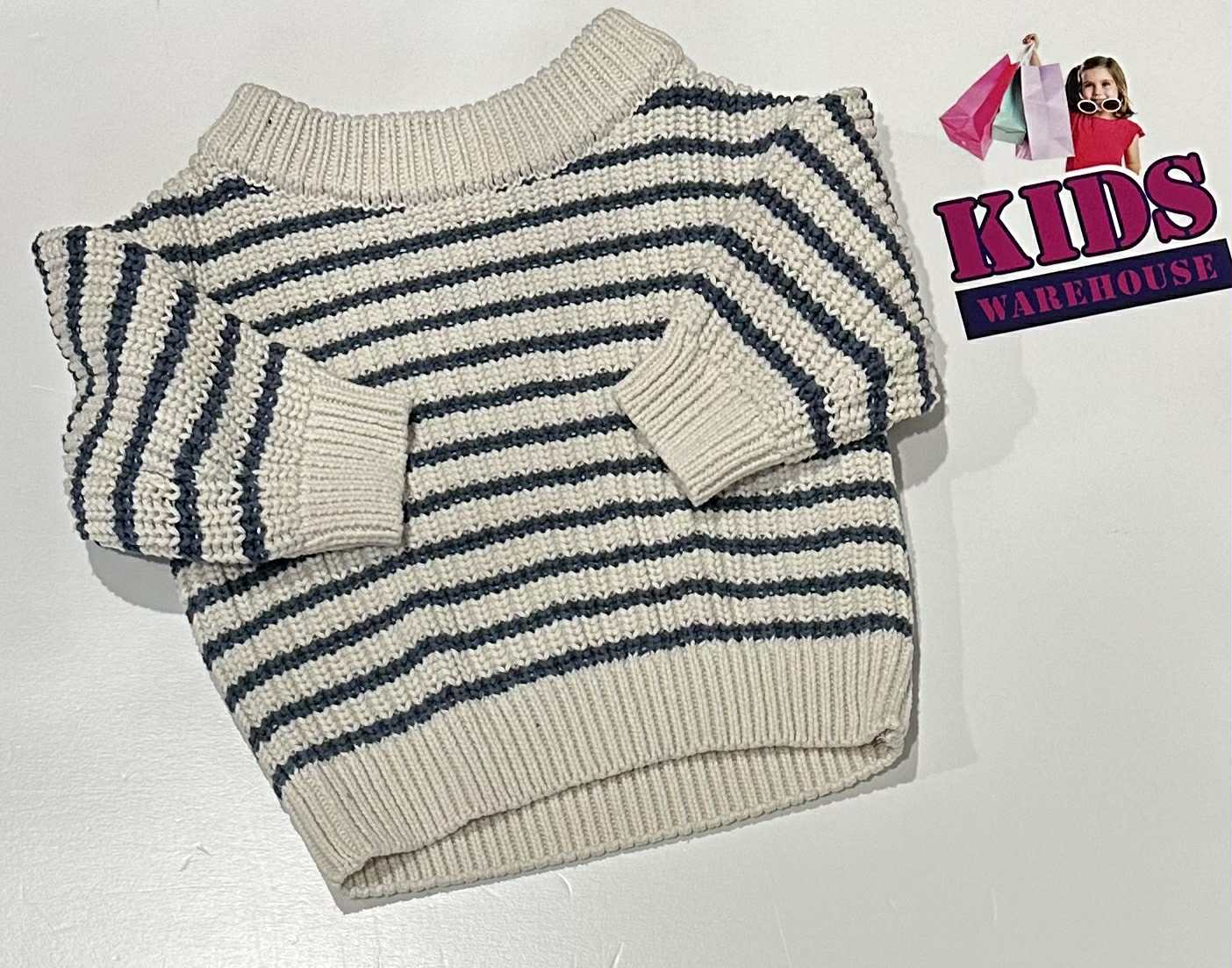 Target White & Blue Knit Jumper Size 00