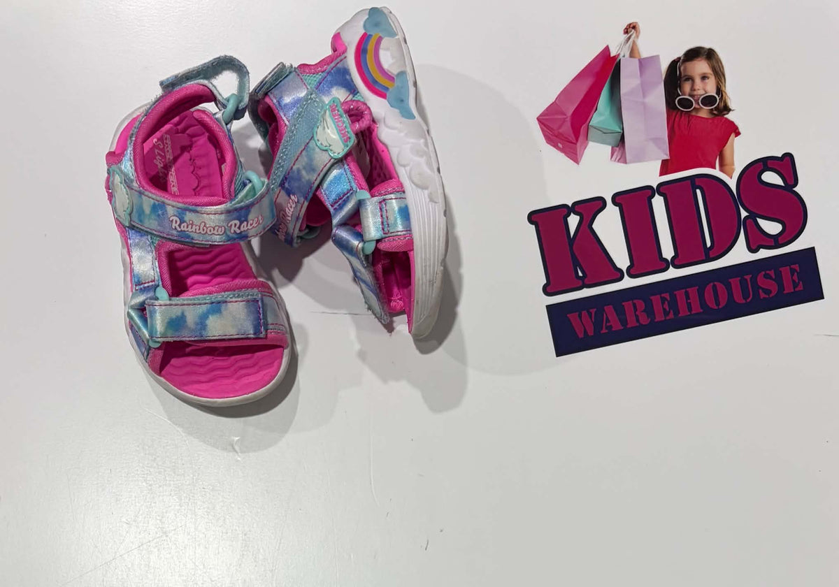 Sketchers Light Up Blue, Pink Sandals Size US5/UK4 (Child)