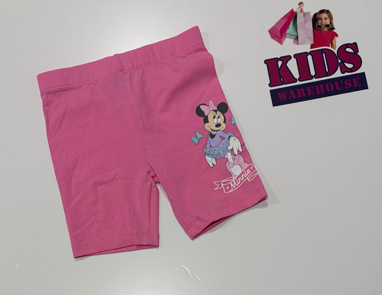 Disney Minnie Mouse Pink, Character Print Shorts Size 4