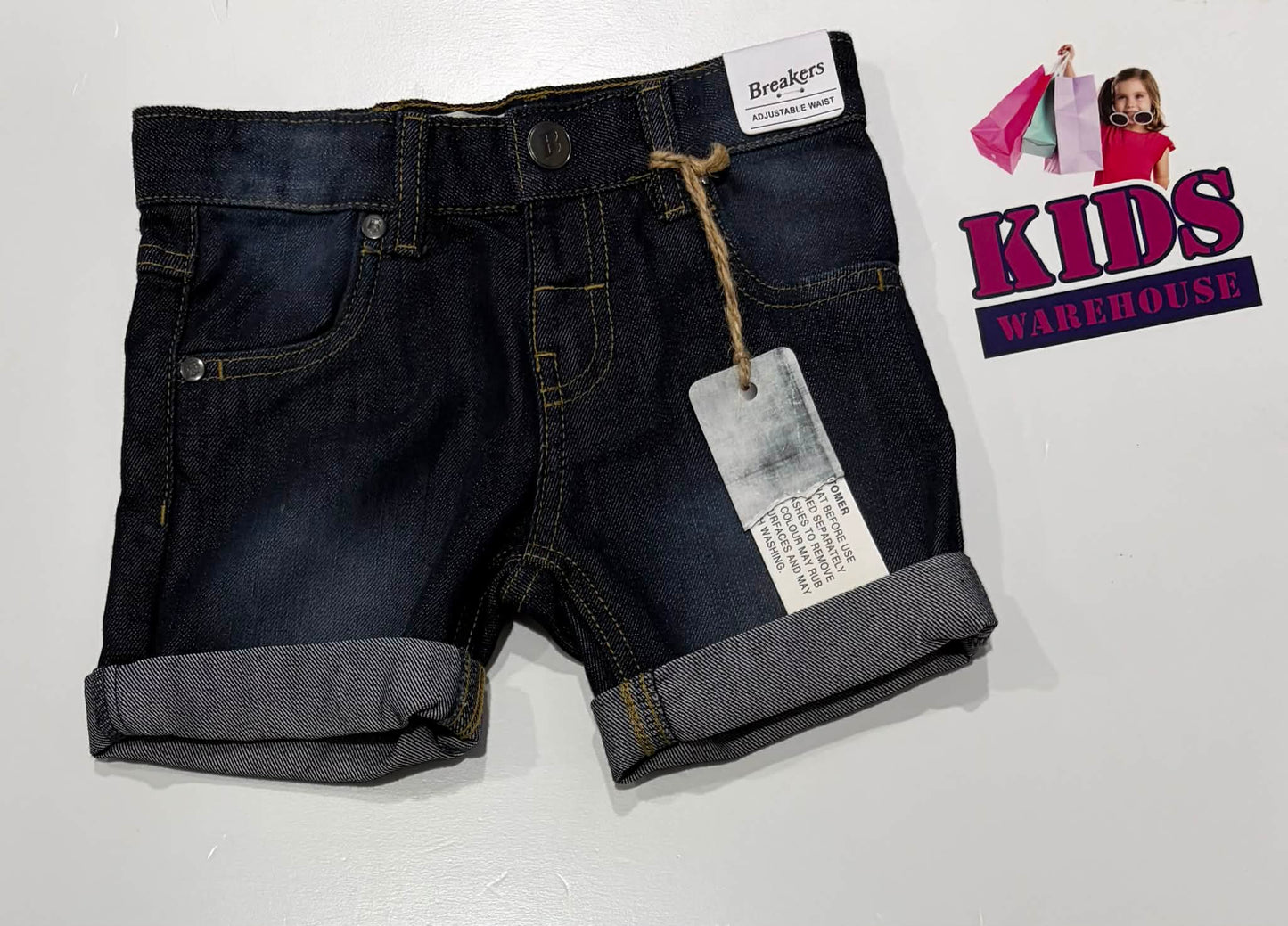 Not Used Breakers Dark Blue Jean Shorts Size 3