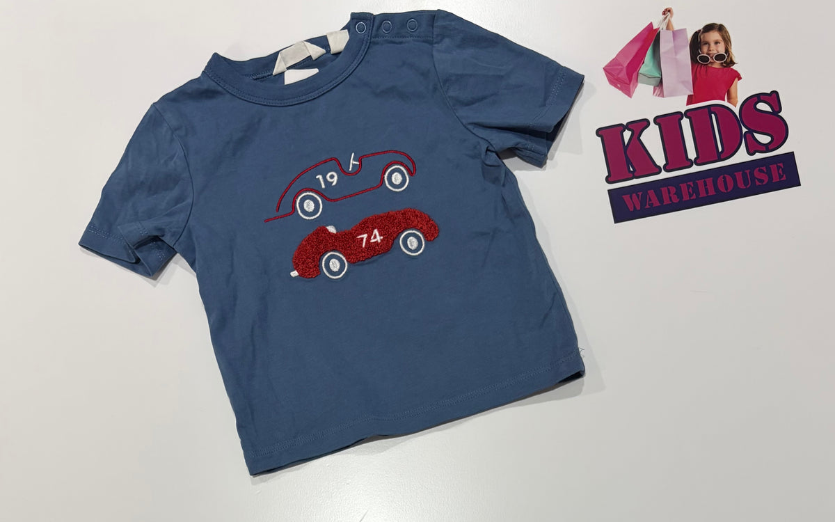 Country Road Blue, Car Print Top Size 00