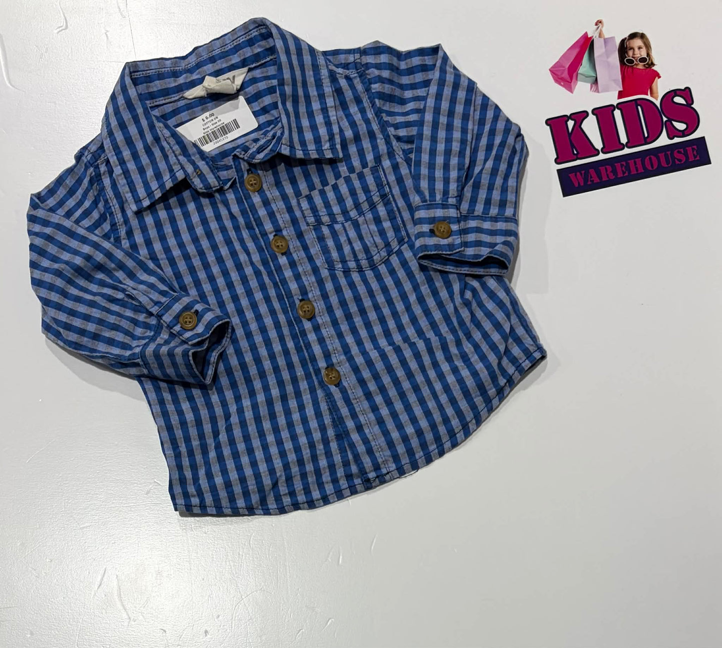 Cotton On Blue Striped Shirt Size 00
