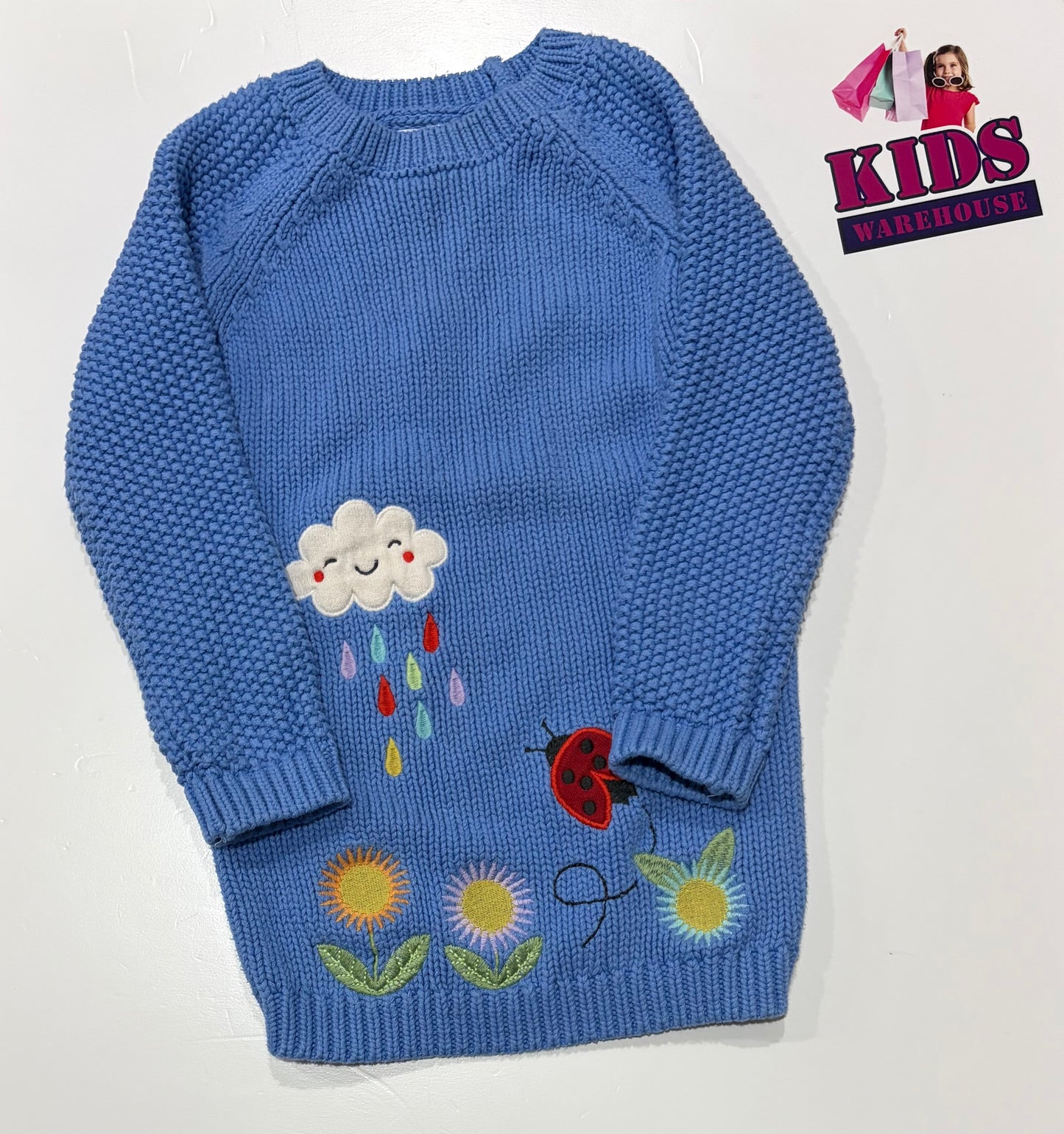 Next Blue Knit Sweater Size 3