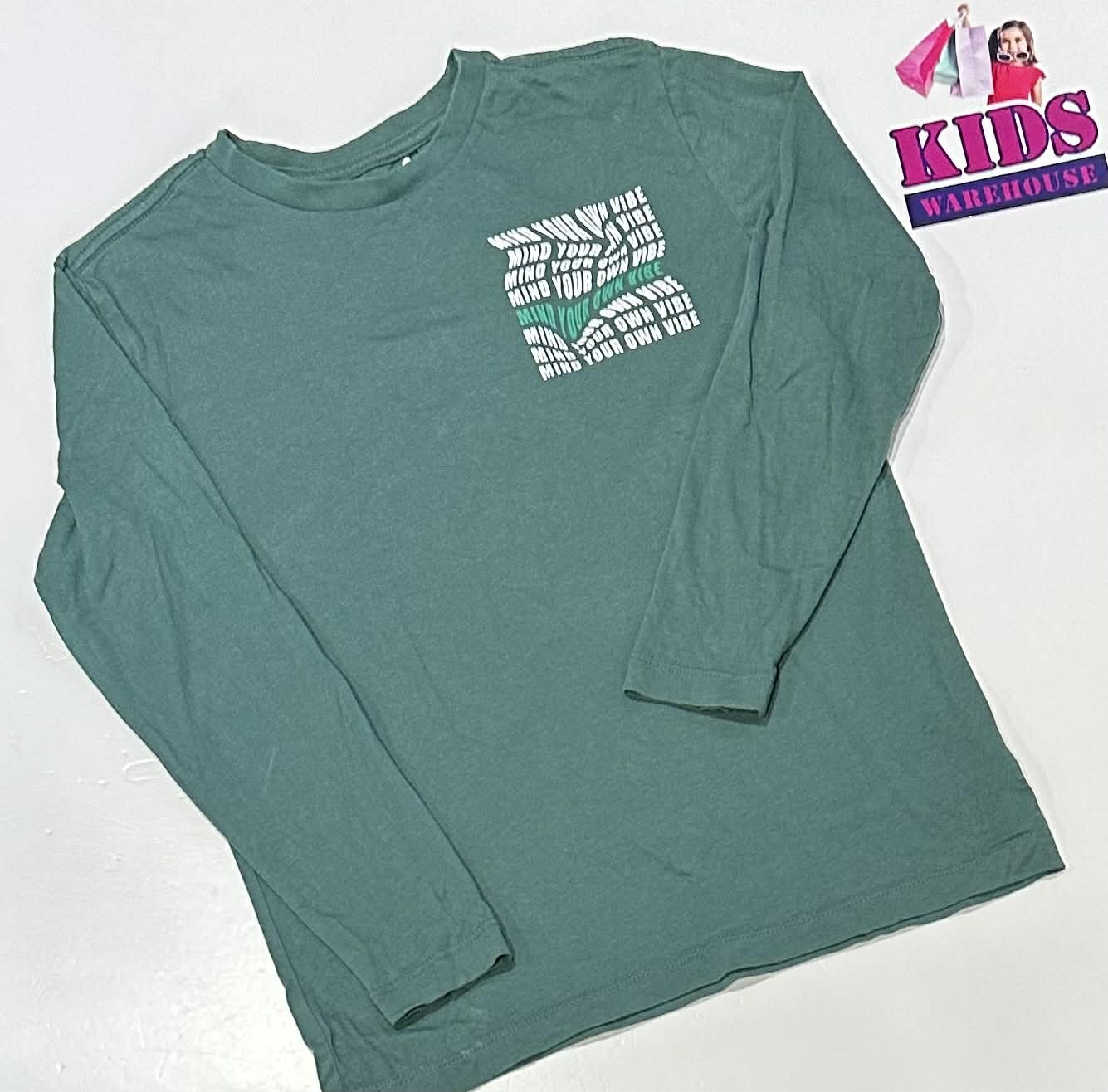 Target Green Long Sleeve Top Size 7