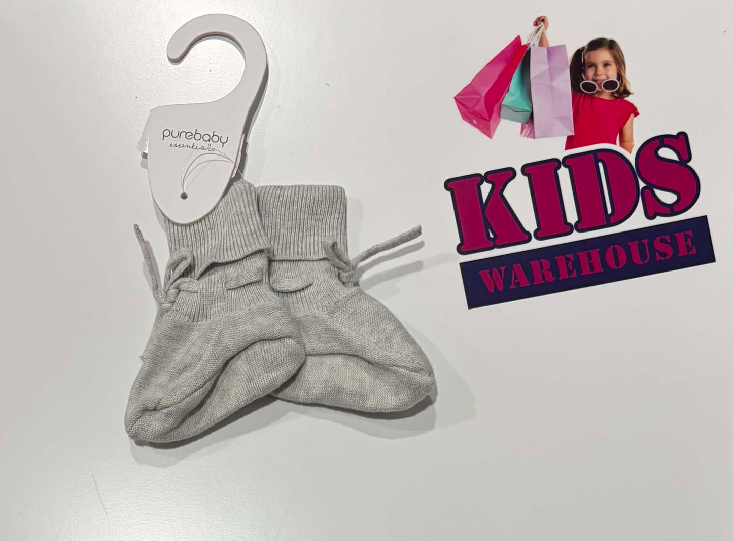 Not Used Purebaby Grey Knitted Socks (6-12 Months)