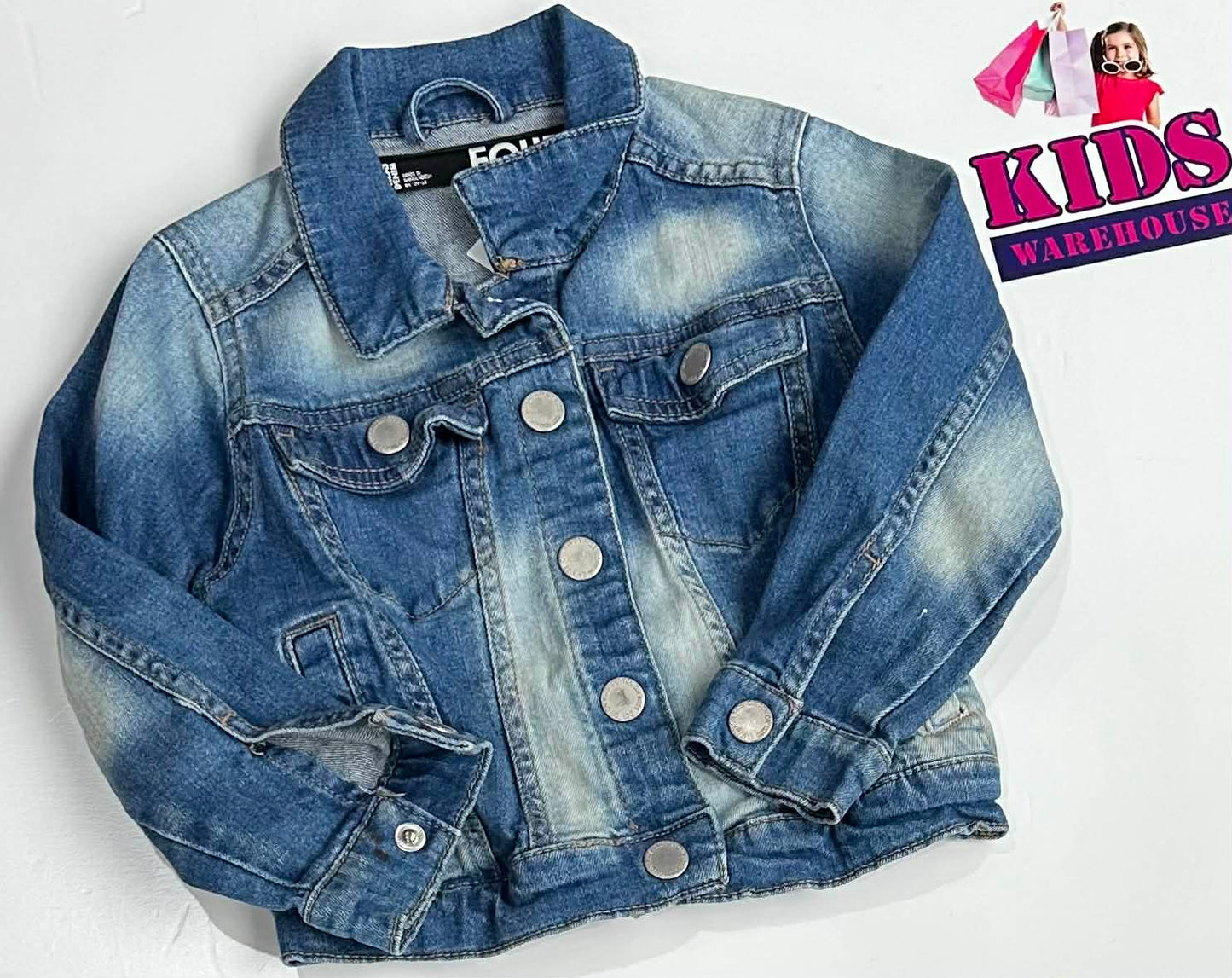 Cotton On Kids Blue Denim Jacket Size 4