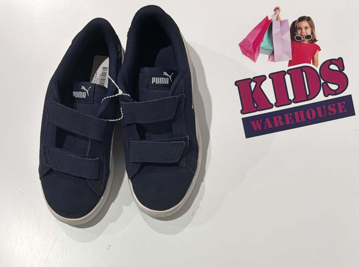 Puma Navy Blue Runners Size US2/UK1 (Older Child)