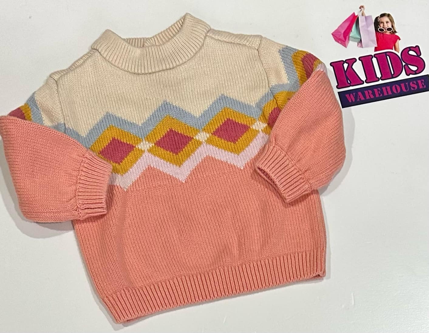 Target Knit Pink & White Jumper Size 0
