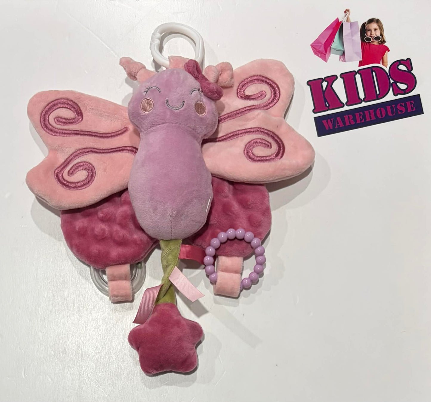 Dreamgro Pink Butterfly Stroller Toy