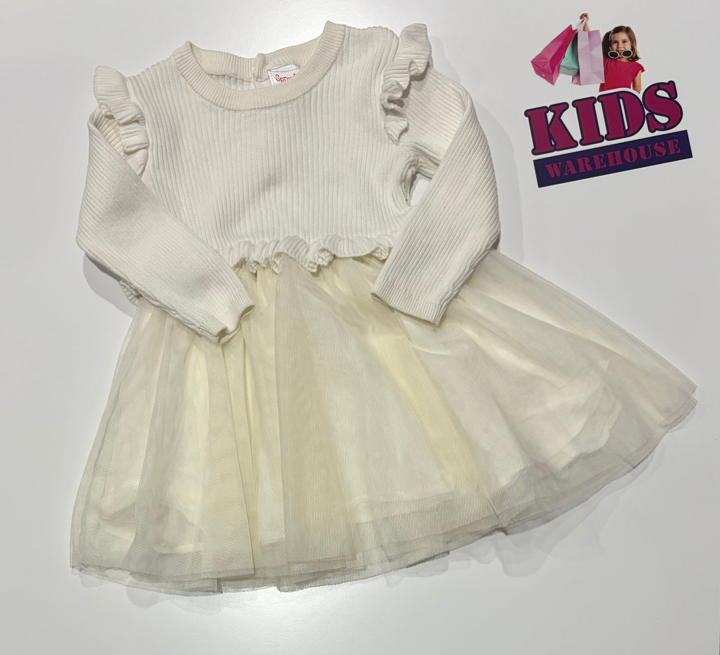 Sprout White Dress Size 1