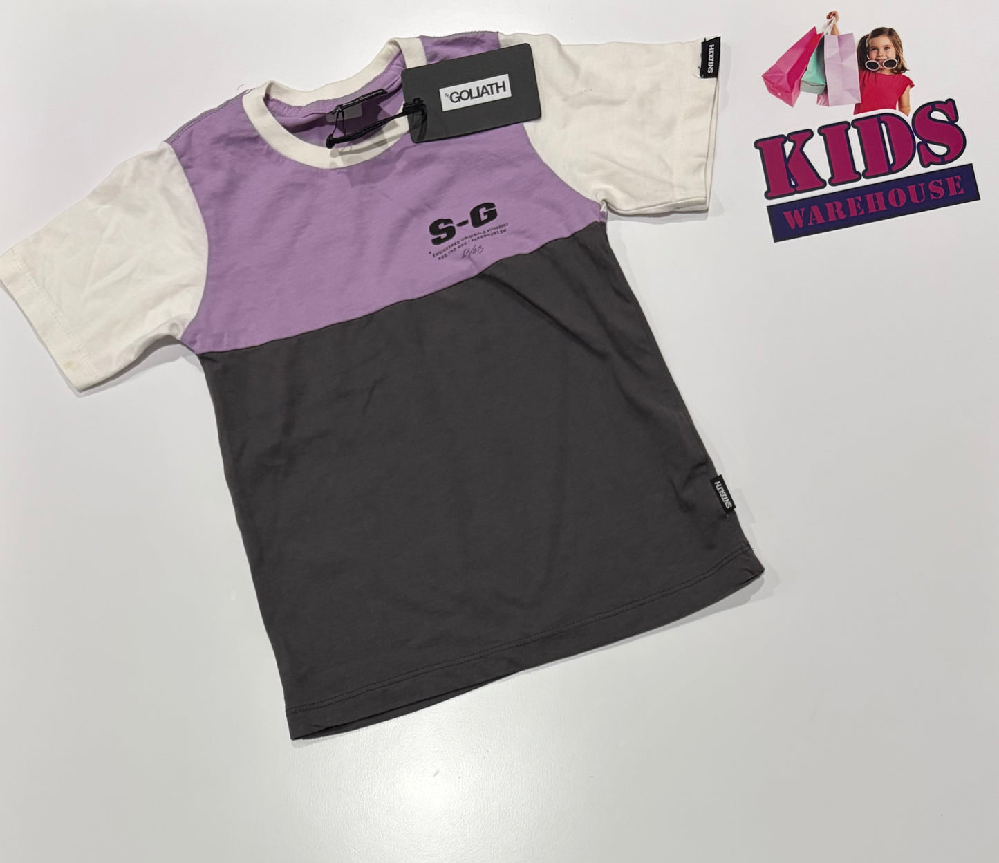 Not Used Goliath Purple, Grey, White Top Size 3