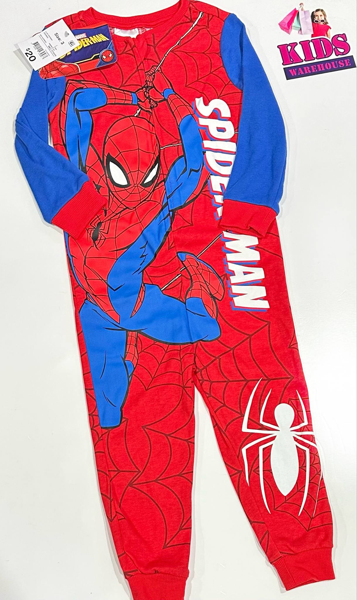 New Marvel Spider-Man Jumpsuit Size 3
