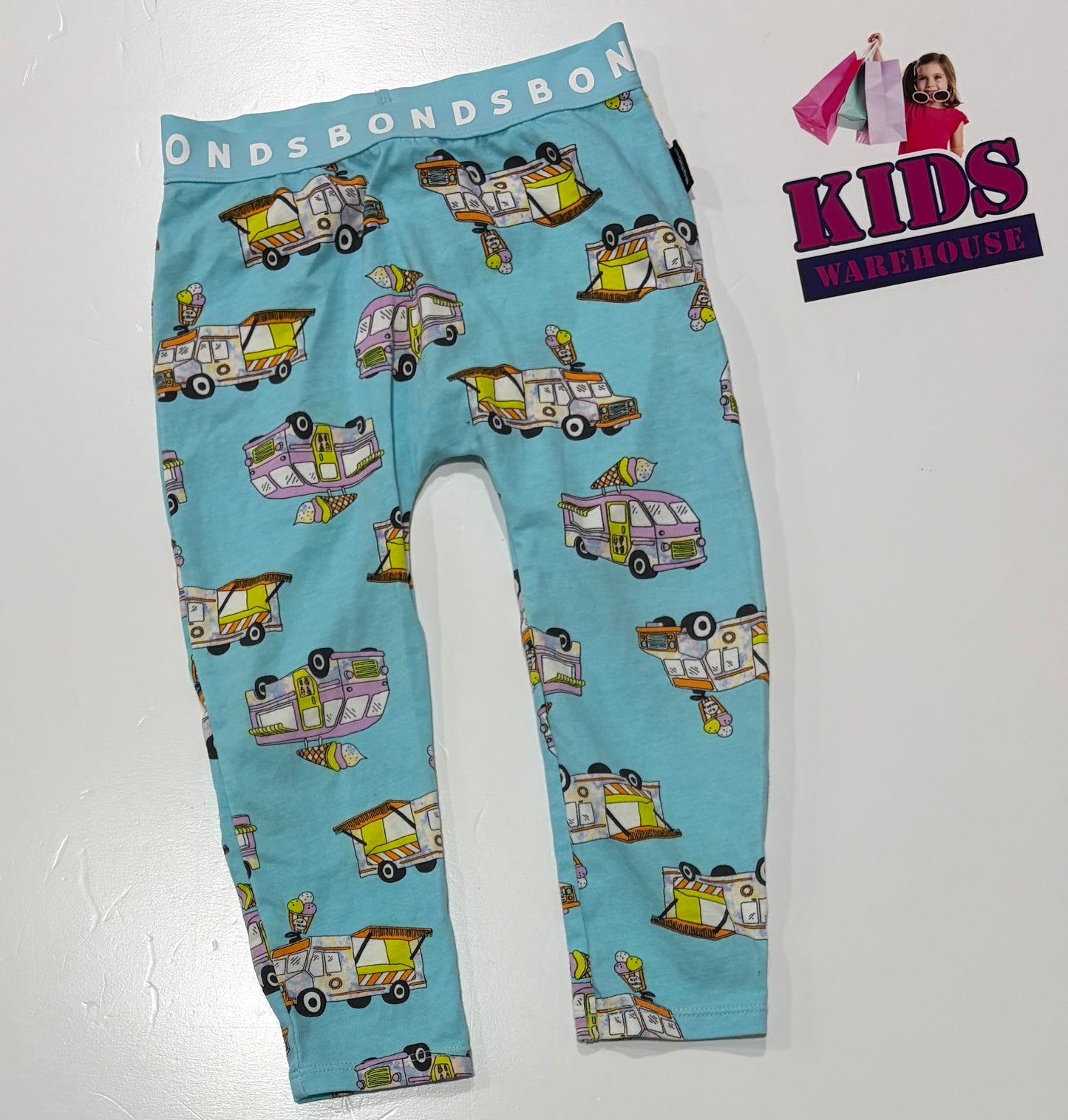 Bonds Blue, Ice Cream Print Pants Size 2