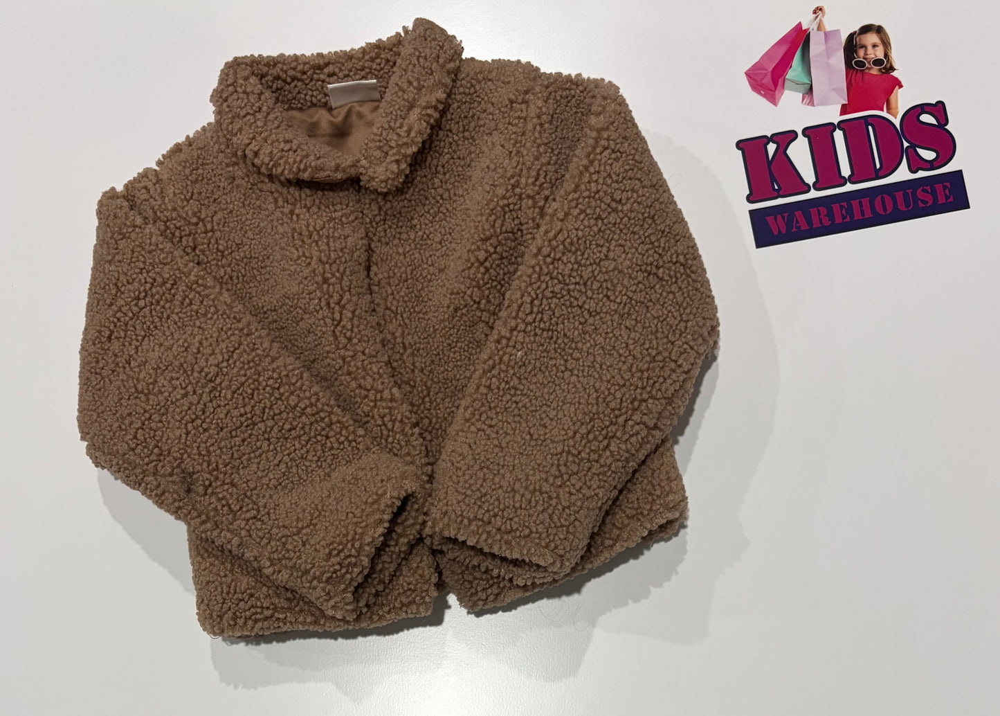 Miss Brown Fluffy Jacket Size 2