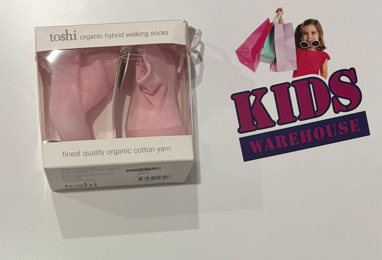Not Used Toshi Pink Walking Socks Size 3 (Toddler)