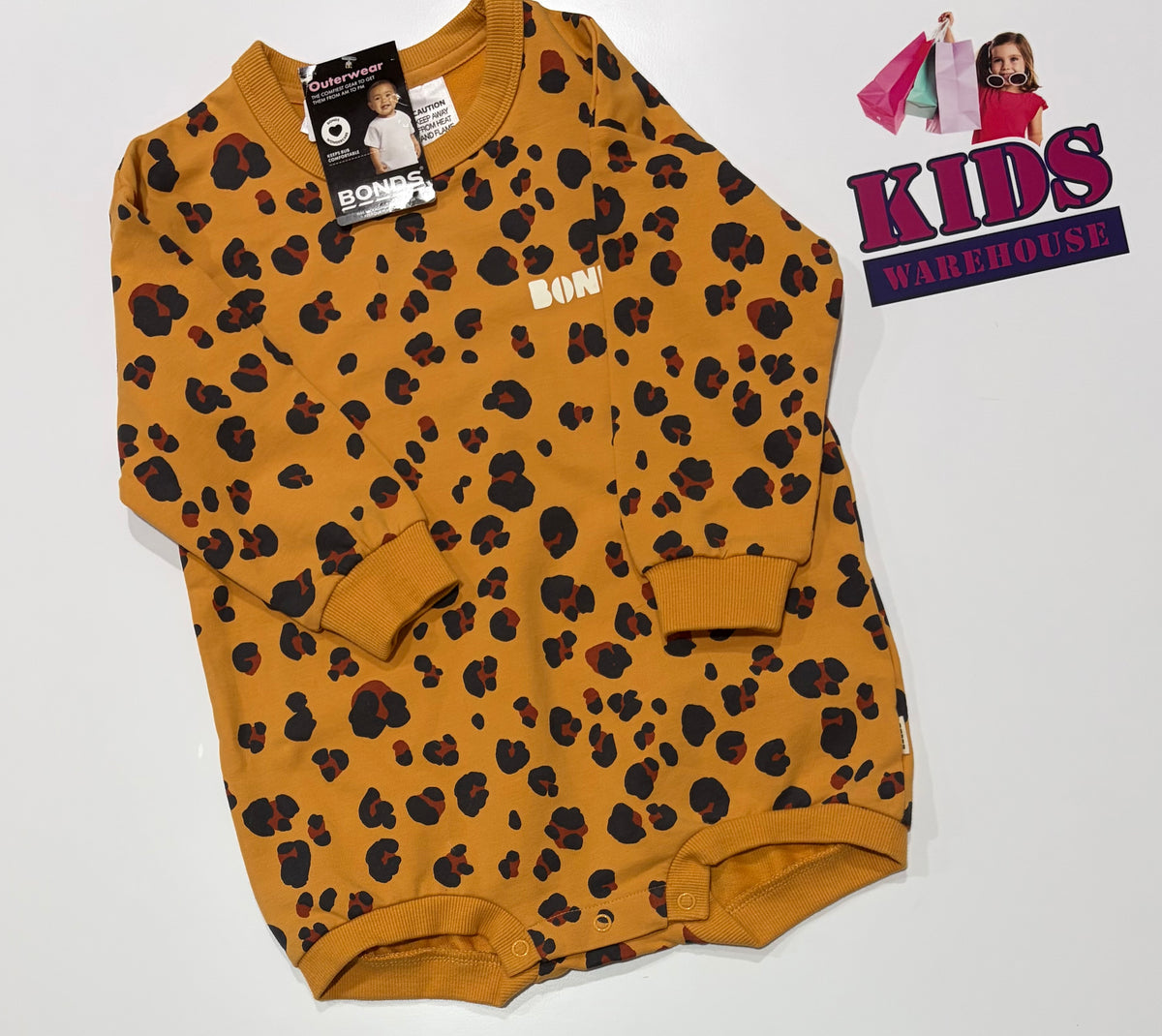 Not Used Orange, Leopard Print Bodysuit Size 2