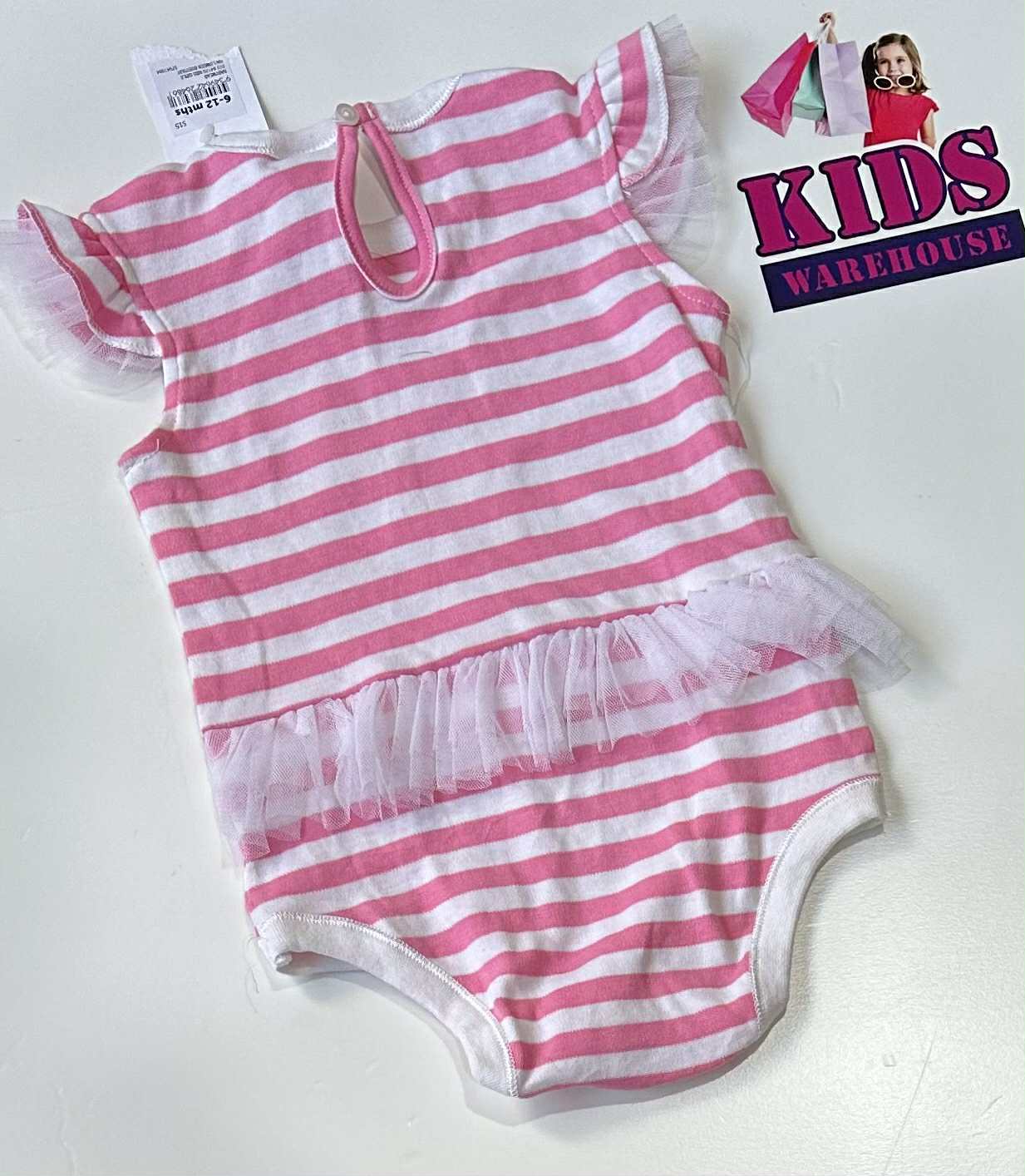 New Target White & Pink Bodysuit With Small White Tutu Size 0
