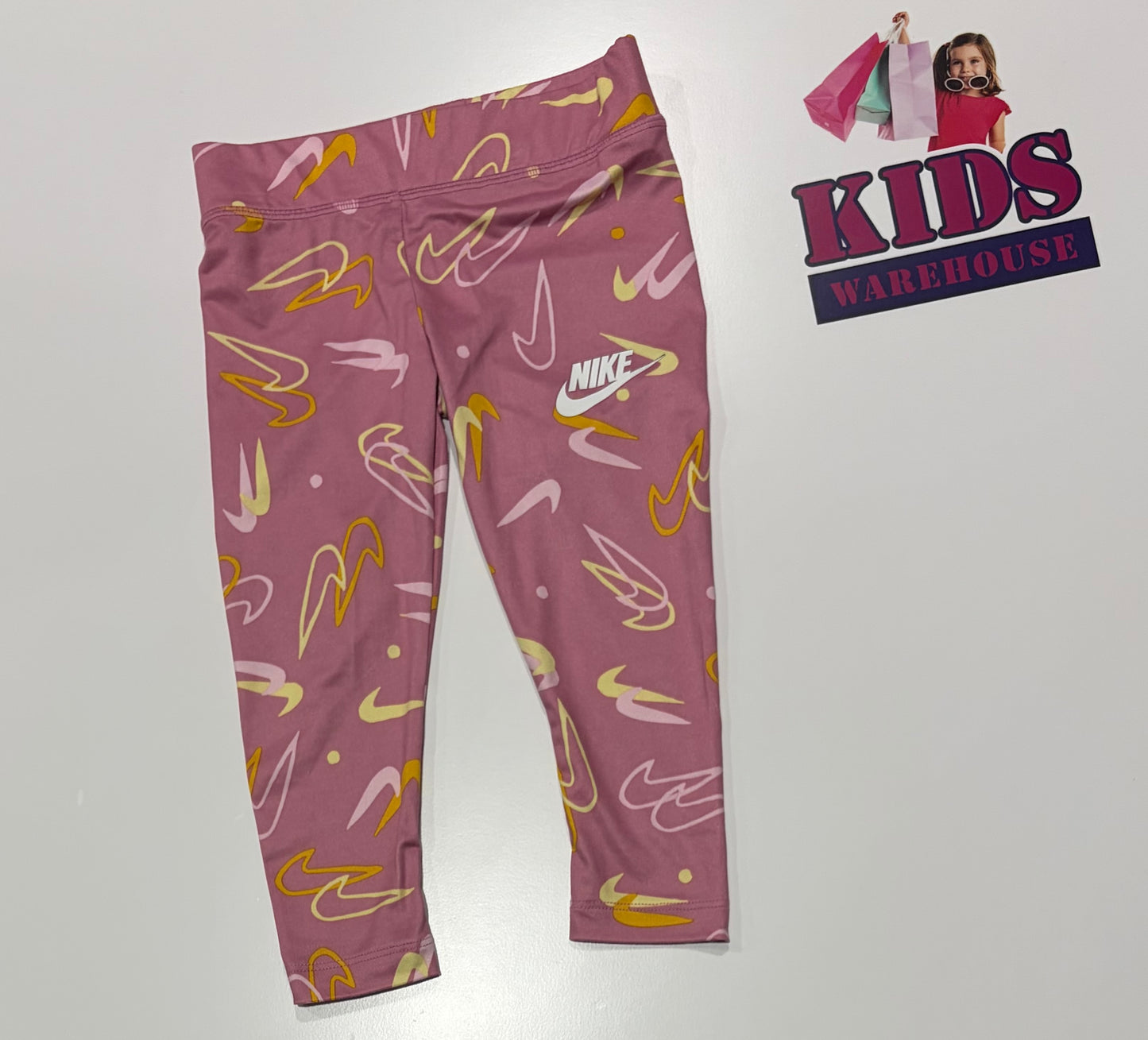 Nike Pink, Logo Print Pants Size 3
