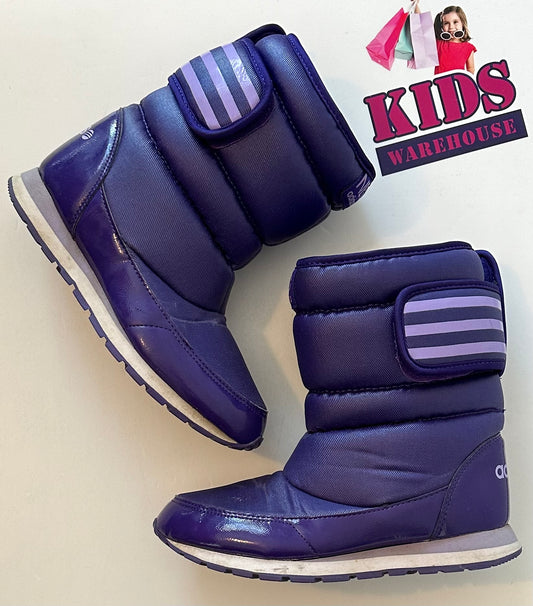 Adidas Purple Snow Boots Size US5.5/UK4 (Older Child)