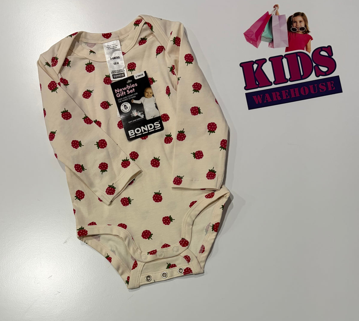 Not Used Bonds White, Strawberry Bodysuit Size 00