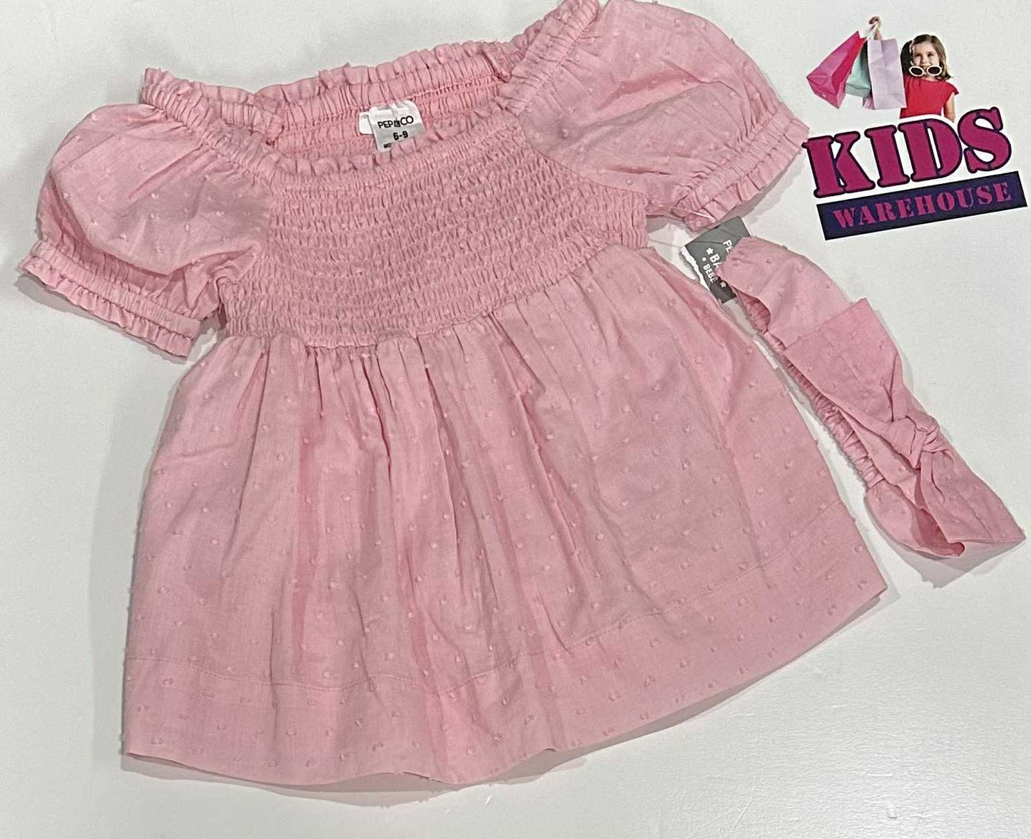Pep & Co Pink Dress With Bow Tie Size 00