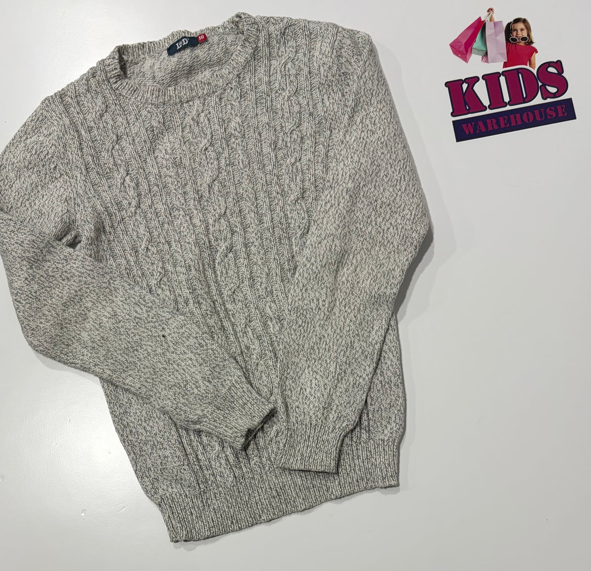 L&D Green Knit Sweater Size 10