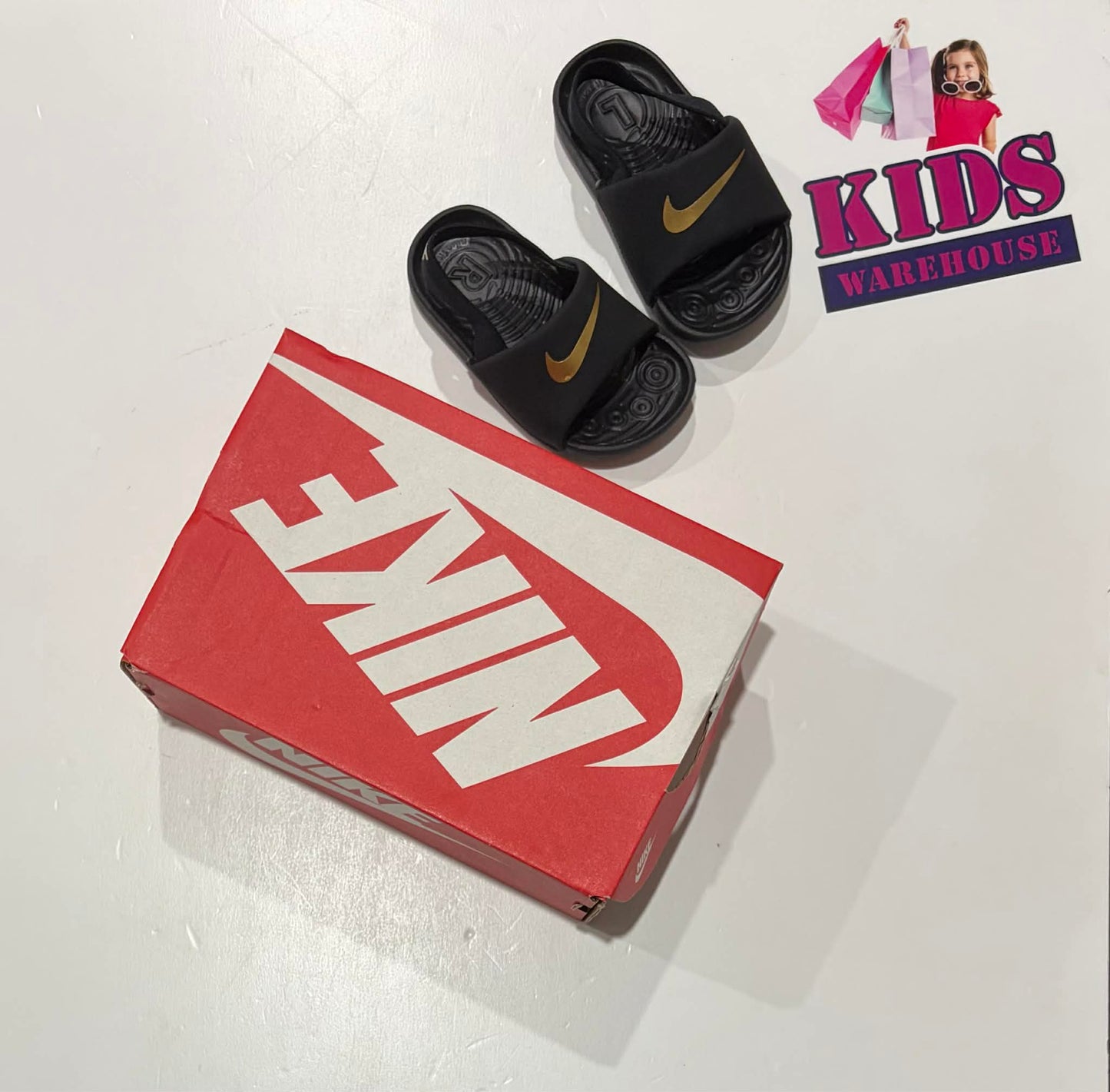 Nike Black Sandals Size US5/UK4 (Child)