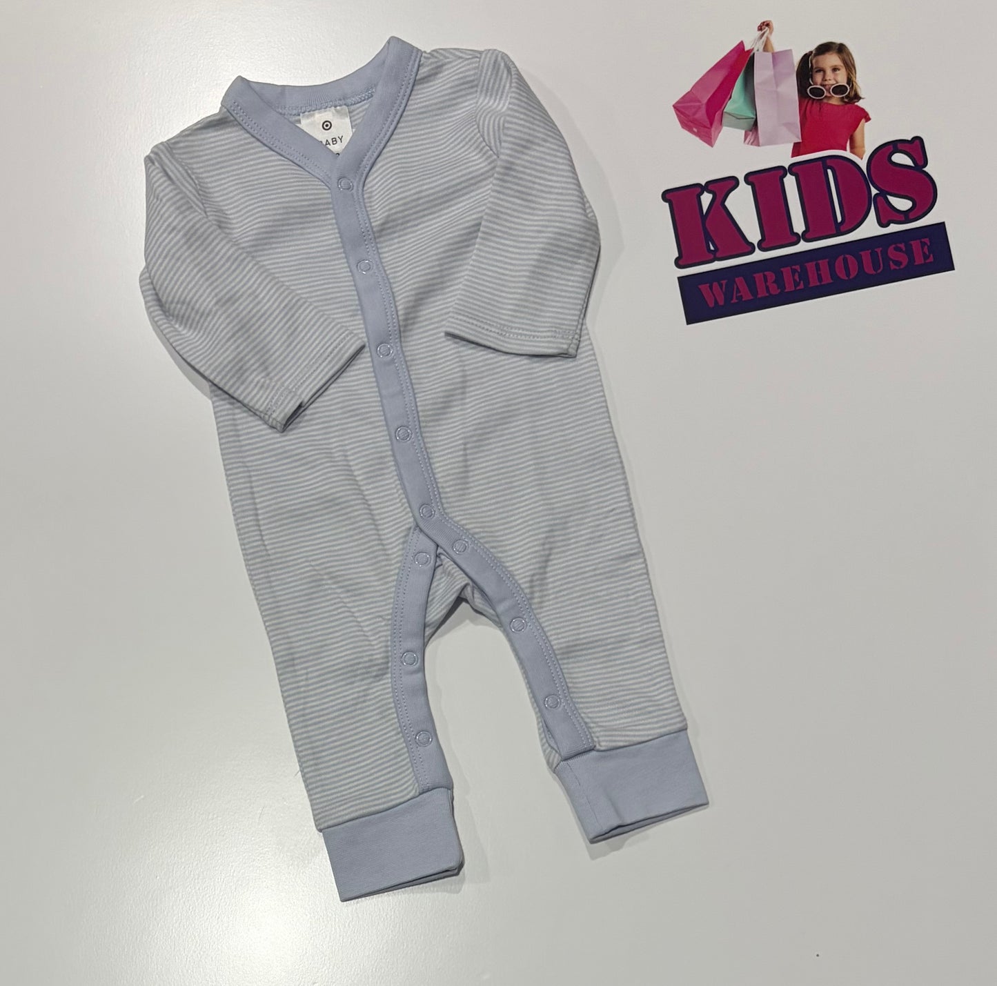 Grey, White Stripe Jumpsuit Size 00000