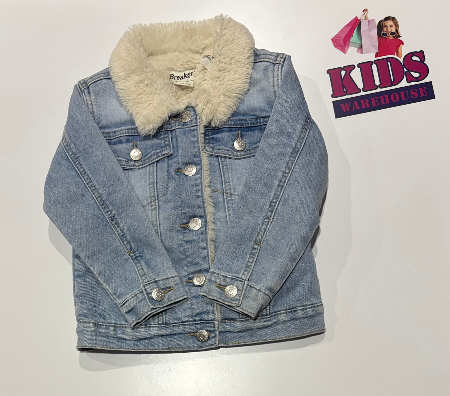 Breakers Denim Lined Jacket Size 4
