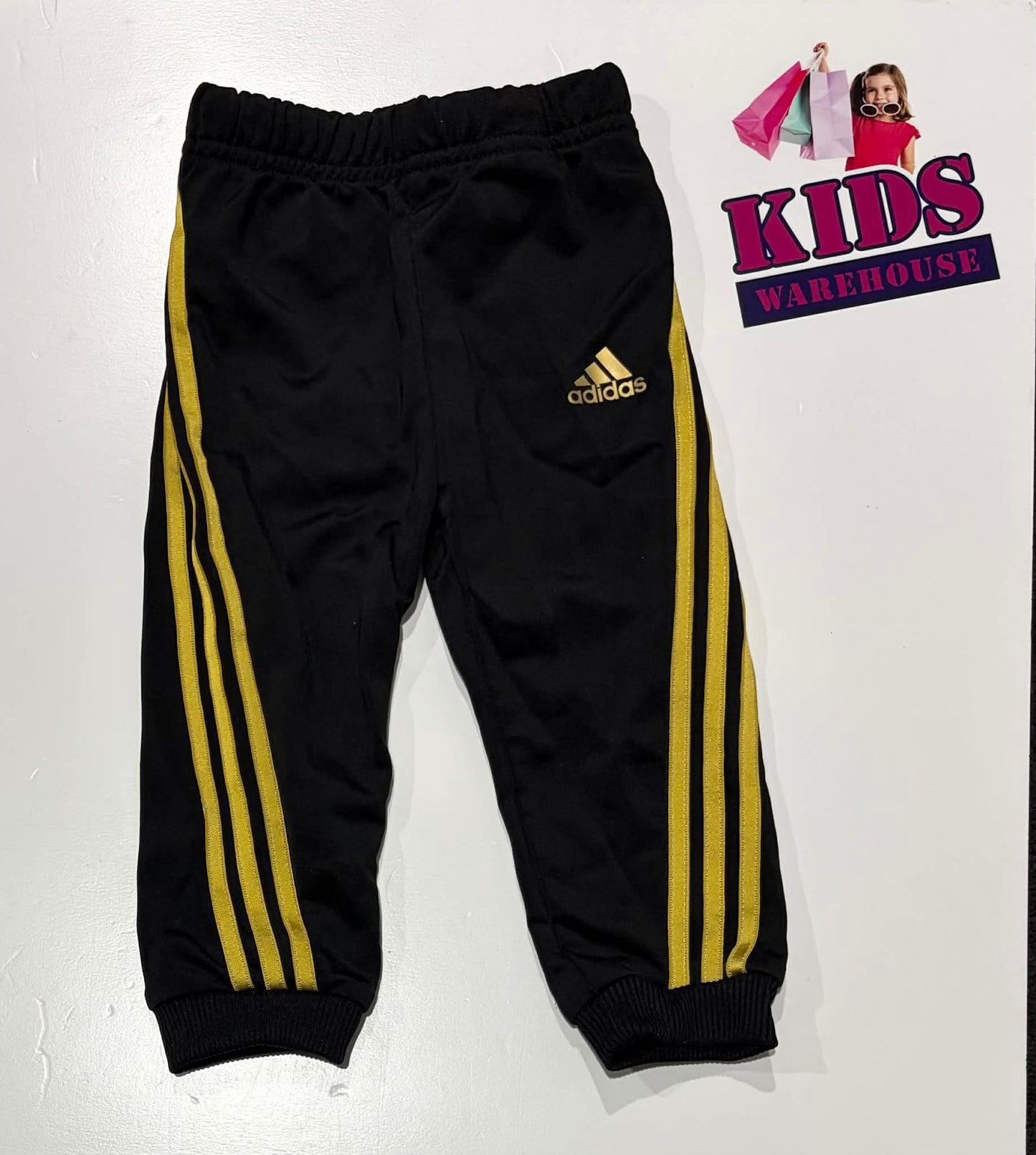 Adidas Black & Yellow Pants Size 0