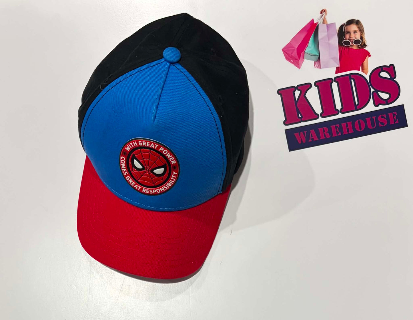 Marvel Spiderman Black, Blue, Red, Character Print Cap (Child)
