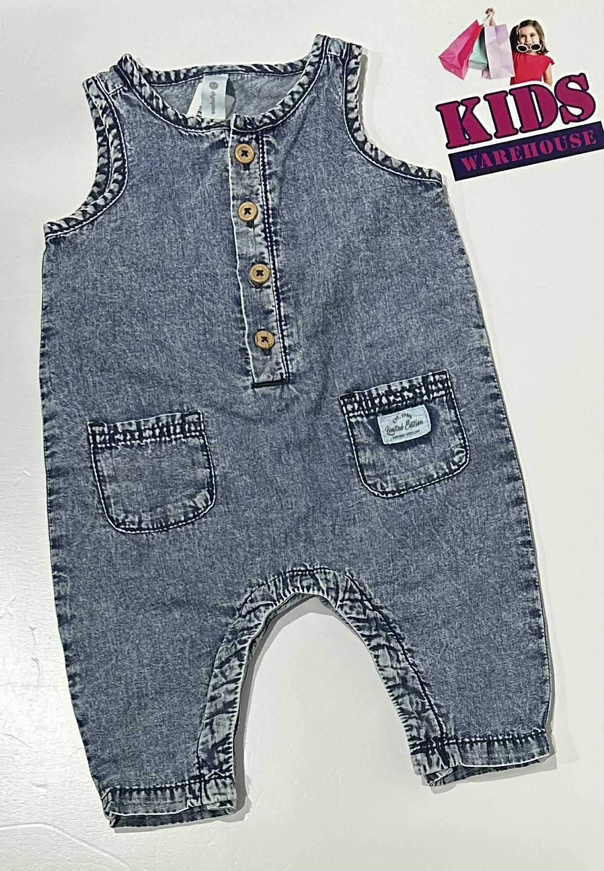 Dymples Blue Denim Overalls Size 00