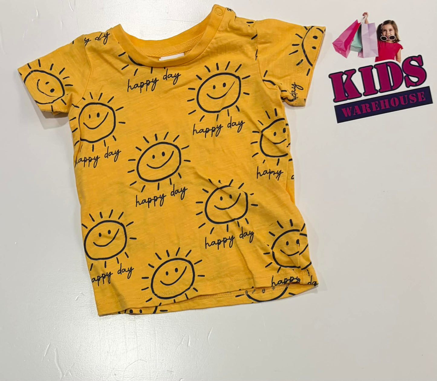 Seed Heritage Yellow Top With Sun Pattern Size 00