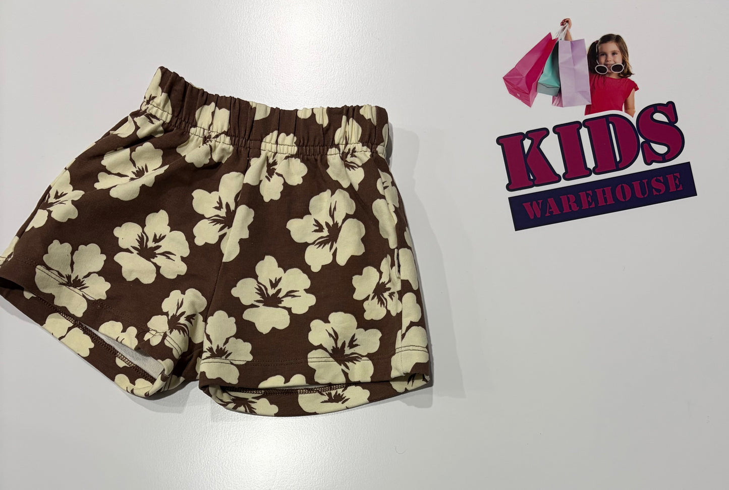 Bonds Brown, White Floral Print Pants Size 000