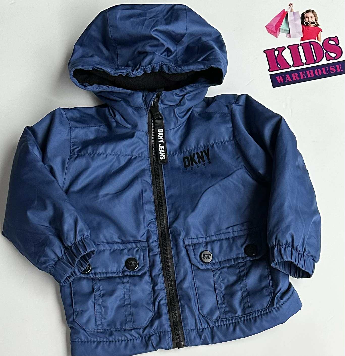 DKNY Jeans Blue Puffer Jacket Size 1