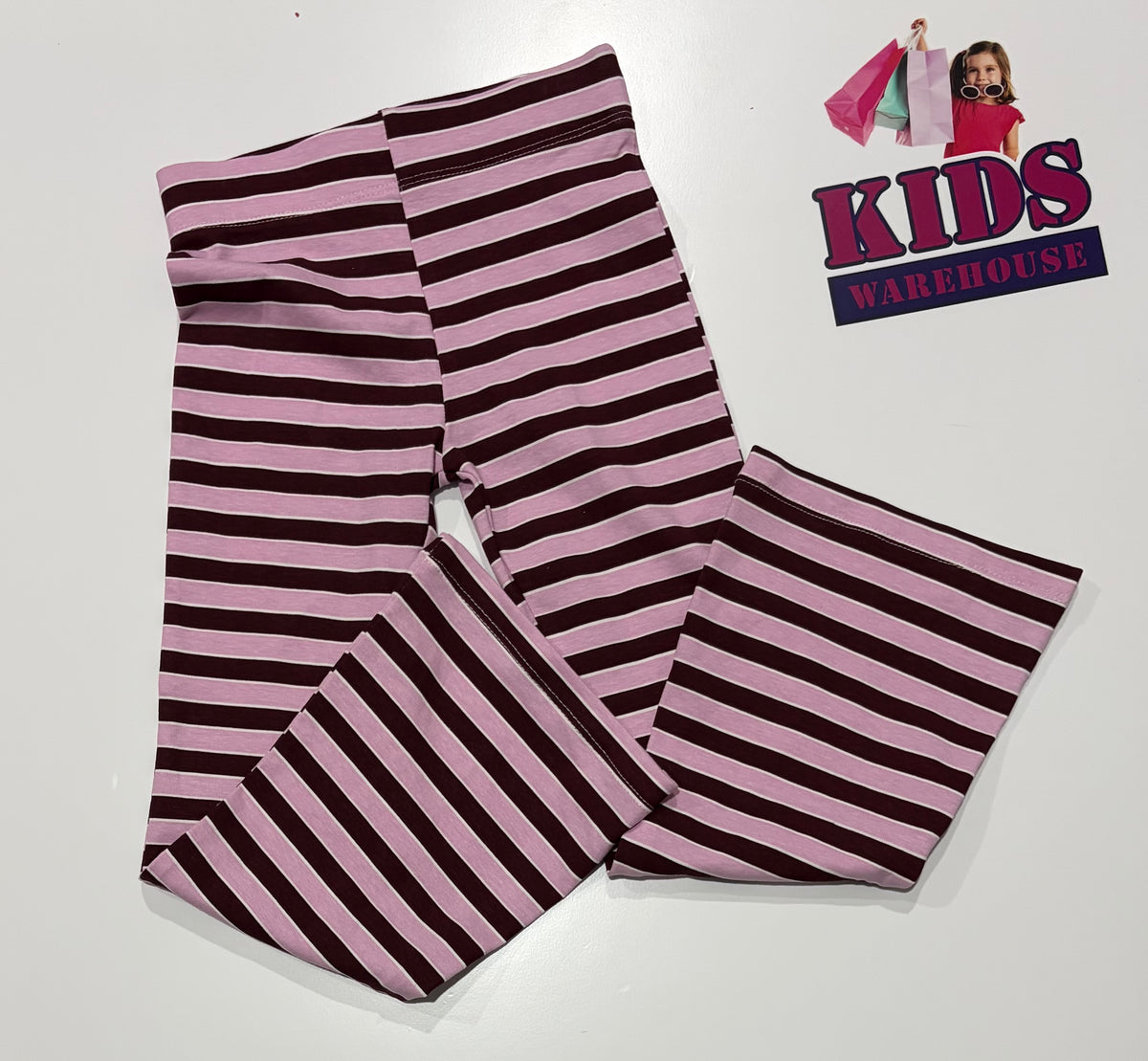 Mini Mango Pink, Purple Stripe Pants Size 5