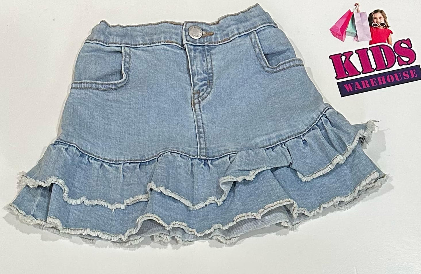 The 1964 Denim Company Light Blue Jean Skirt Size 2