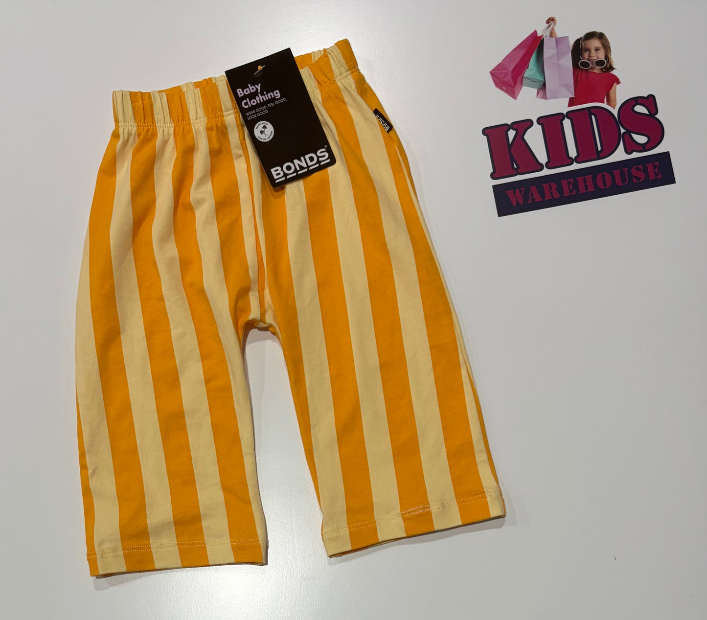 Not Used Bonds Orange, Yellow Stripe Pants Size 0